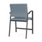 Lesro Newport Wide Hip Chair Metal Frame, Charcoal, RS Rain Song Upholstery NP1261 - alternate 2